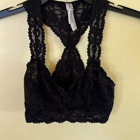 Intimately Free People Elegant Black Lace Bralette Size XS - Picture 1 of 6